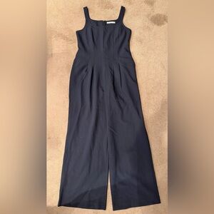 Abercrombie & Fitch Black Square-Neck Wide-Leg Jumpsuit Size Medium BNWT